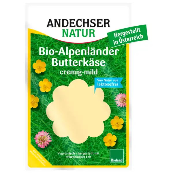 Bild 1 von Andechser Natur Bio-Alpenländer Butterkäse laktosefrei 150g