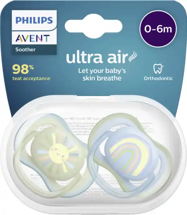 Bild 1 von PHILIPS AVENT Ultra air Schnuller SCF085/30