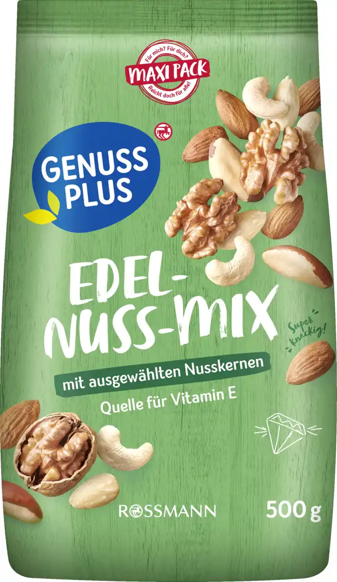 Bild 1 von GENUSS PLUS Edel-Nuss-Mix, 500 g