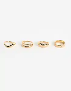 Damen Ring - 4er-Pack