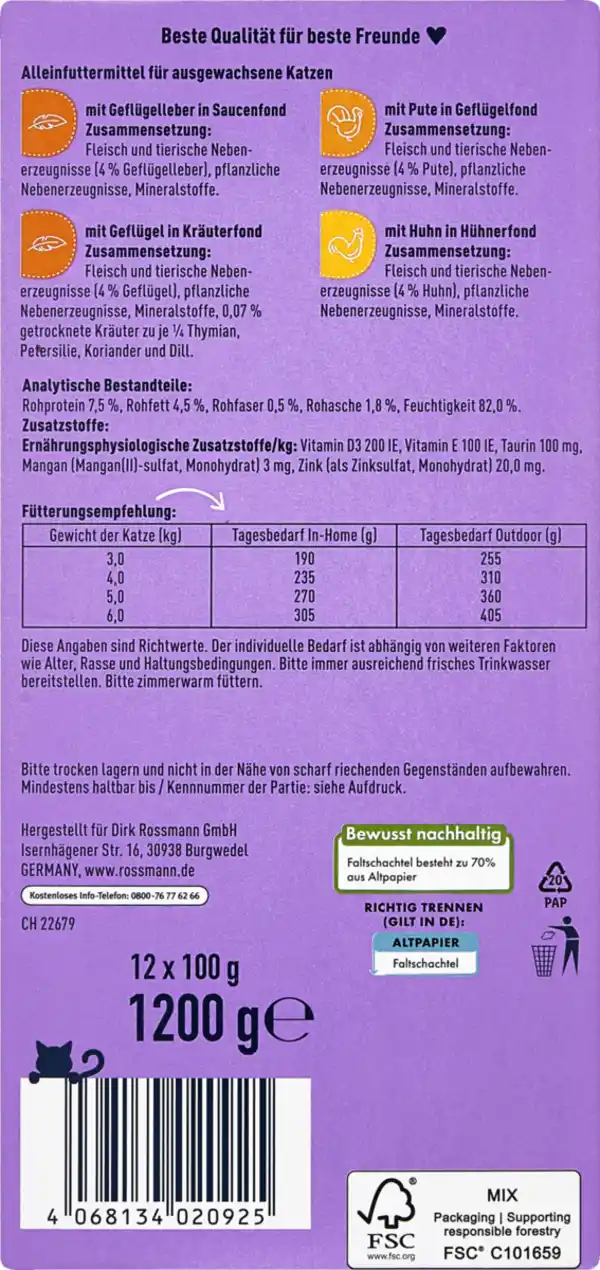 Bild 2 von Winston Feine Häppchen in Sauce Multipack, 1.200 g