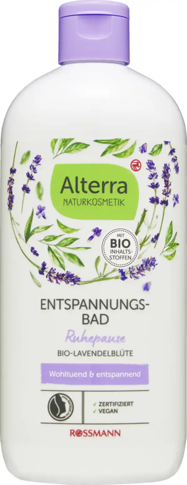 Bild 1 von Alterra NATURKOSMETIK Ruhepause Entspannungsbad Bio-Lavendelblüte, 500 ml