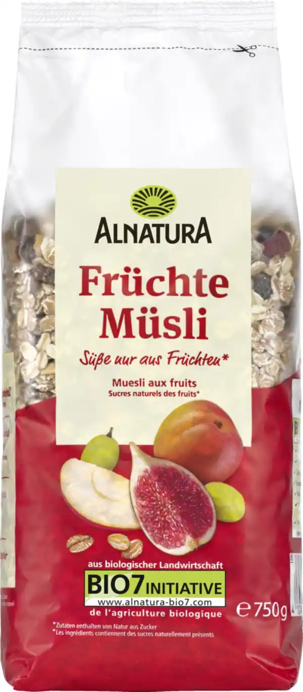 Bild 1 von Alnatura Bio Früchte Müsli, 750 g