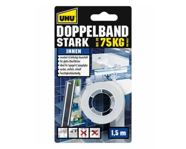 Bild 1 von UHU Doppelband stark 1,5m x 19mm