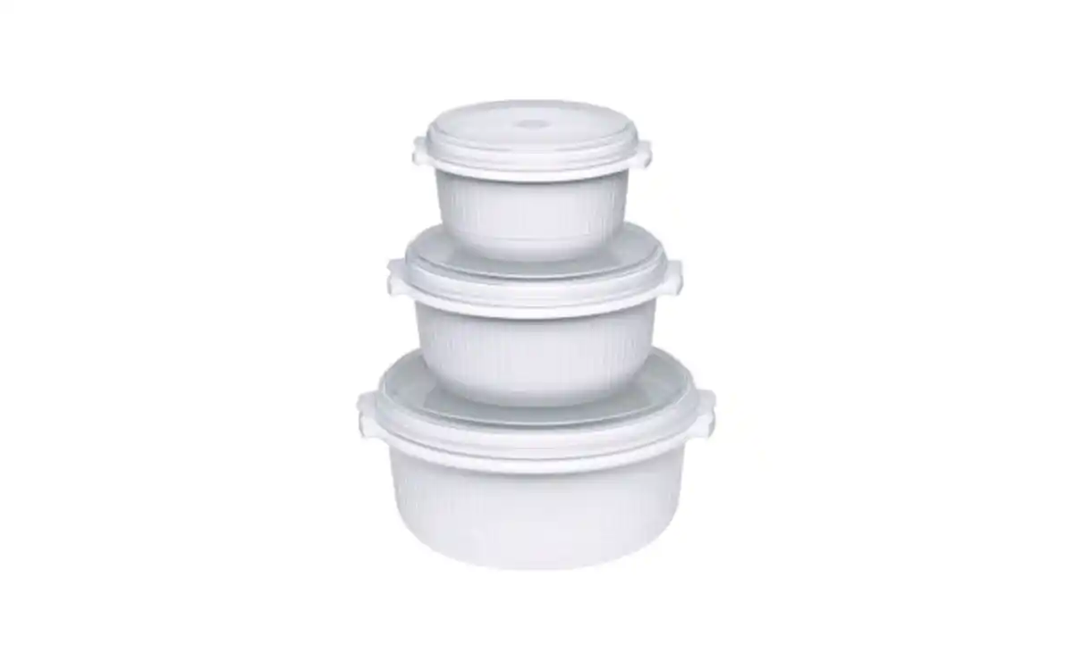 Bild 1 von Emsa - Mikrowellen-Set Micro Family in weiß, 3-teilig