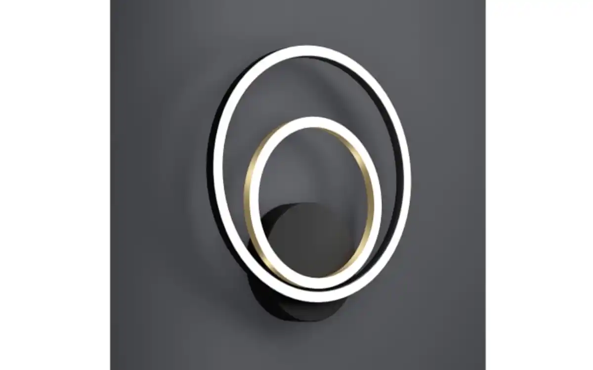 Bild 3 von LED-Wandleuchte LANACERA, schwarz/gold