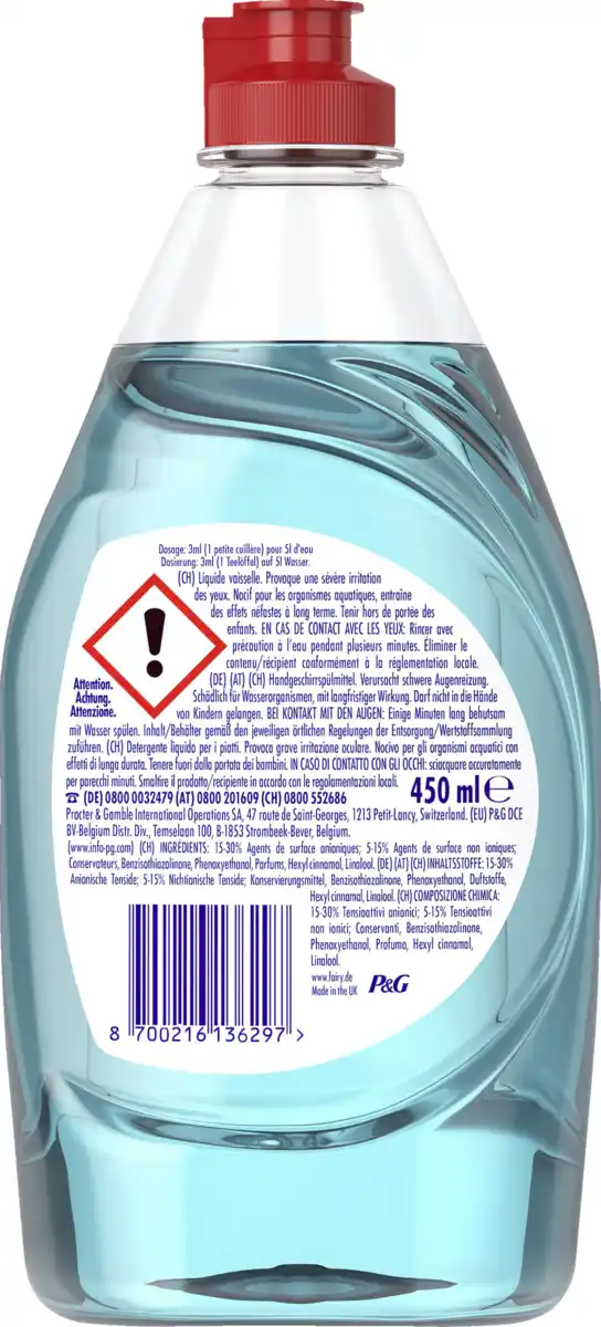 Bild 2 von Fairy Handspülmittel Konzentrat Frische Brise, 450 ml