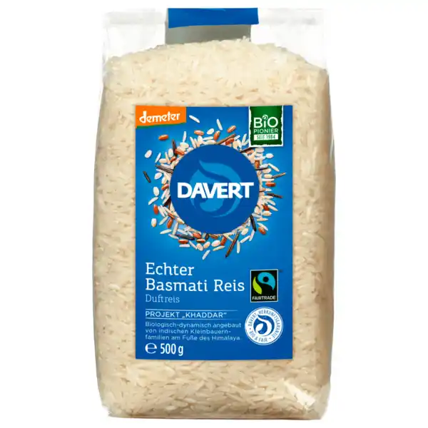 Bild 1 von Davert Echter Bio Basmati-Reis 500g