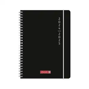 Brunnen Schülerkalender 2024/2025 A5 "Plain Black"