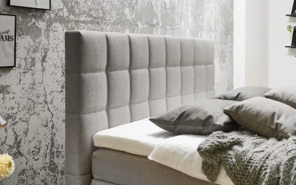 Bild 4 von Oschmann - Boxspringbett OC-BX21088, Twist silber, 180 x 200 cm, Härtegrad 2 und 3