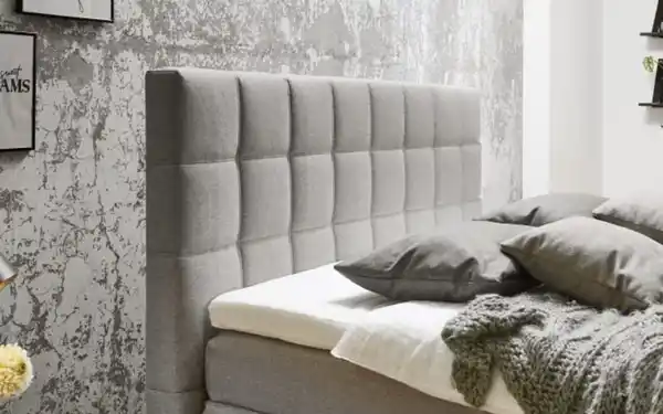 Bild 4 von Oschmann - Boxspringbett OC-BX21088, Twist silber, 180 x 200 cm, Härtegrad 2 und 3