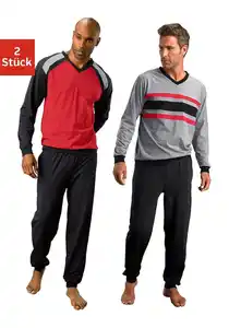 le jogger® Pyjama (Packung, 4 tlg., 2 Stück) in langer Form