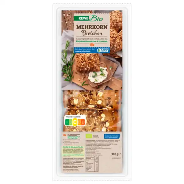 Bild 1 von REWE Bio Mehrkorn-Brötchen 300g