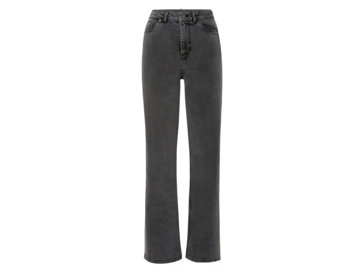 Bild 2 von esmara® Damen Jeans, Wide Leg, hohe Leibhöhe