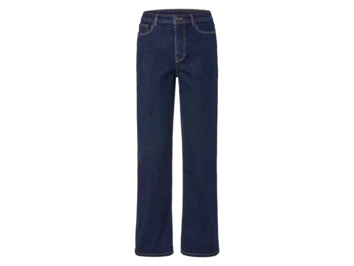 Bild 2 von esmara® Damen Jeans, Wide Leg, hohe Leibhöhe