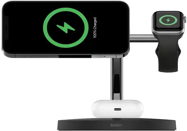 Bild 1 von BoostCharge Pro 3in1 Wireless (15W) Ladestation schwarz