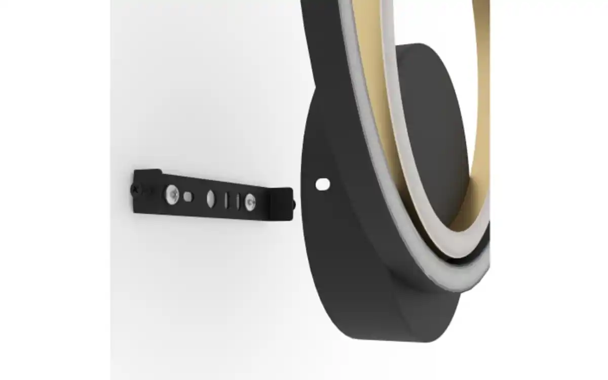 Bild 2 von LED-Wandleuchte LANACERA, schwarz/gold