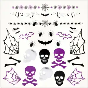 IDEENWELT Halloween Tattoos, sortiert