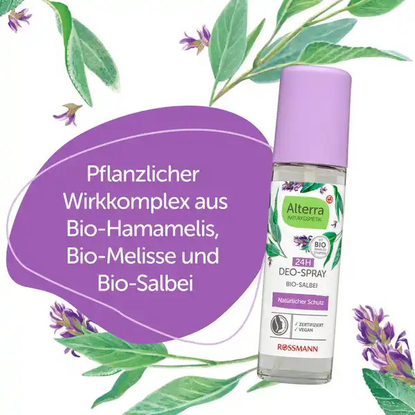 Bild 3 von Alterra NATURKOSMETIK Deospray Bio-Salbei, 75 ml