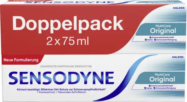 Bild 1 von Sensodyne MultiCare Original Zahncreme 2er Pack, 150 ml