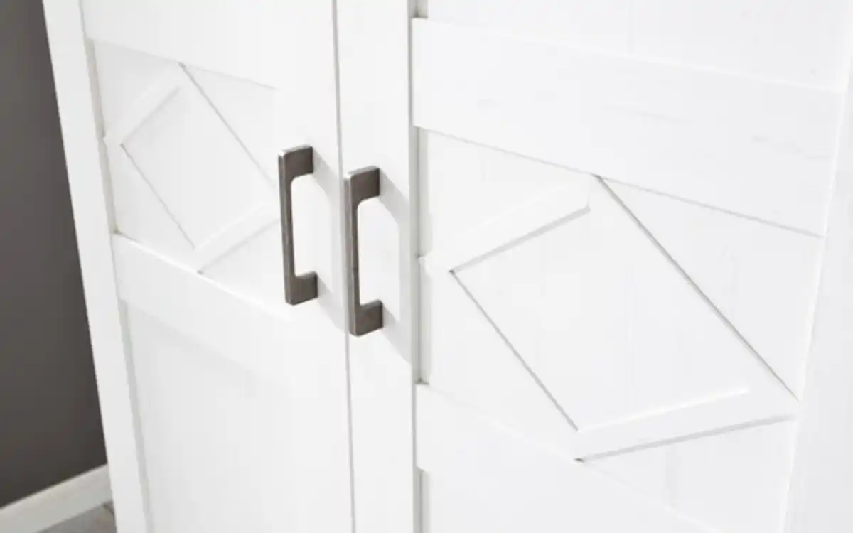 Bild 3 von Schlafzimmer Country, weiß, Absetzungen Anderson pine trüffel, 180 x 200 cm, Schrank 256 x 229 cm