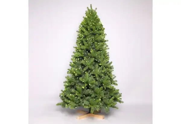 Bild 1 von Vankel Künstlicher Weihnachtsbaum »LED Weihnachtsbaum, Tannenbaum«, 180cm, Mit LED- Beleuchtung, Mit Holzständer