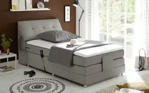 ED Lifestyle - Motor-Boxspringbett Concord 3, stone, 120 x 200 cm