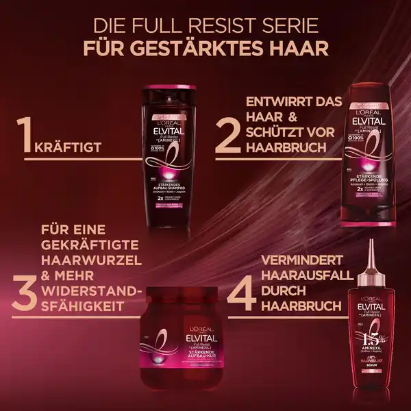Bild 3 von L’Oréal Paris Elvital Spülung Full Resist Anti-Haarverlust, 250 ml