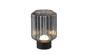 LED-Akku Tischleuchte Lord, smoke, inkl. 4 Fach Touch