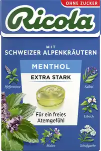 Ricola Menthol Extra Stark Bonbons zuckerfrei 50 g