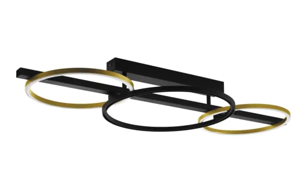 Bild 1 von LED-Deckenleuchte LANACERA, schwarz/gold, inkl. Dimmfunktion