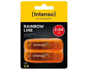 Intenso Rainbow Line USB-Stick orange 2x 64 GB