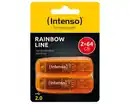 Bild 1 von Intenso Rainbow Line USB-Stick orange 2x 64 GB