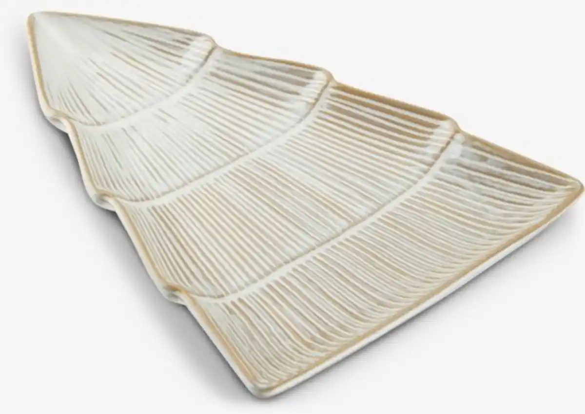 Bild 1 von Dekotablett AUSTRE B25xL18xH2cm Porzellan weiß