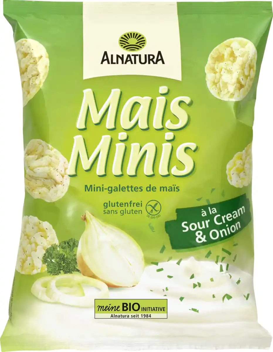 Bild 1 von Alnatura Bio Mais Minis à la Sour Cream & Onion, 50 g