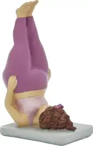 IDEENWELT Deko-Figur Yoga Dame turnend