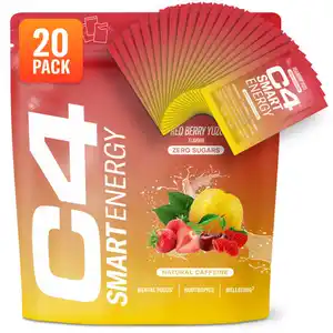 C4 Smart Energy Energy Powder Red Berry Yuzu, 20er Pack