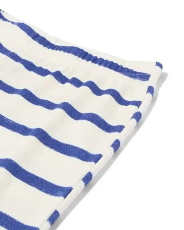 Bild 2 von Kinderpyjama Waffelstoff mit Streifen blau