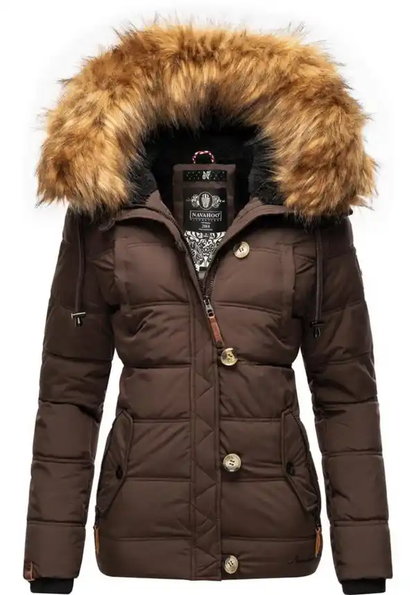 Bild 1 von Navahoo Winterjacke Zoja stylische Steppjacke mit Kunstpelz Kapuze