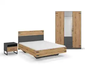 rauch Set »Butte«, groß – Bett 140 x 200 cm, Nachttisch und Schrank