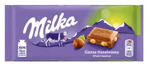 Milka Ganze Haselnüsse Schokolade 100G