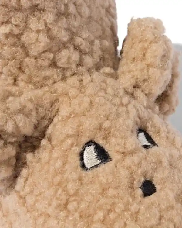 Bild 2 von Pantoffeln Teddystoff Hund braun