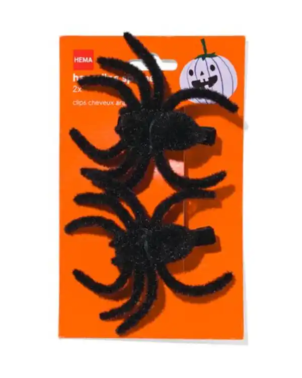 Bild 3 von 2 Haarklammern, schwarze Spinnen