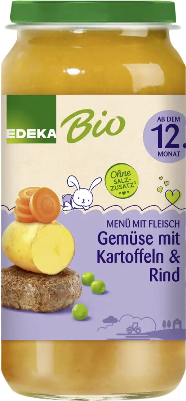 Bild 1 von EDEKA Bio Gemüse mit Kartoffeln & Rind ab dem 12.Monat 250G