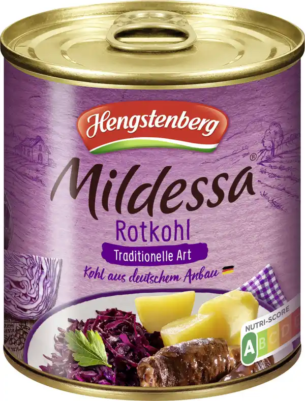 Bild 1 von Hengstenberg Mildessa Rotkraut 300G