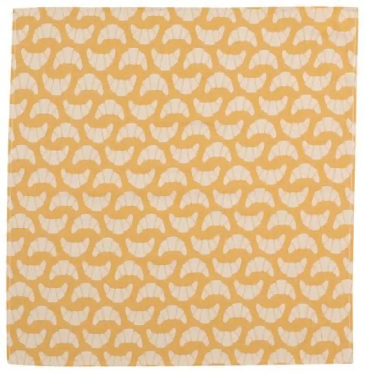 Bild 3 von Geschirrtuch, 65 x 65 Croissants, weiß/ockergelb