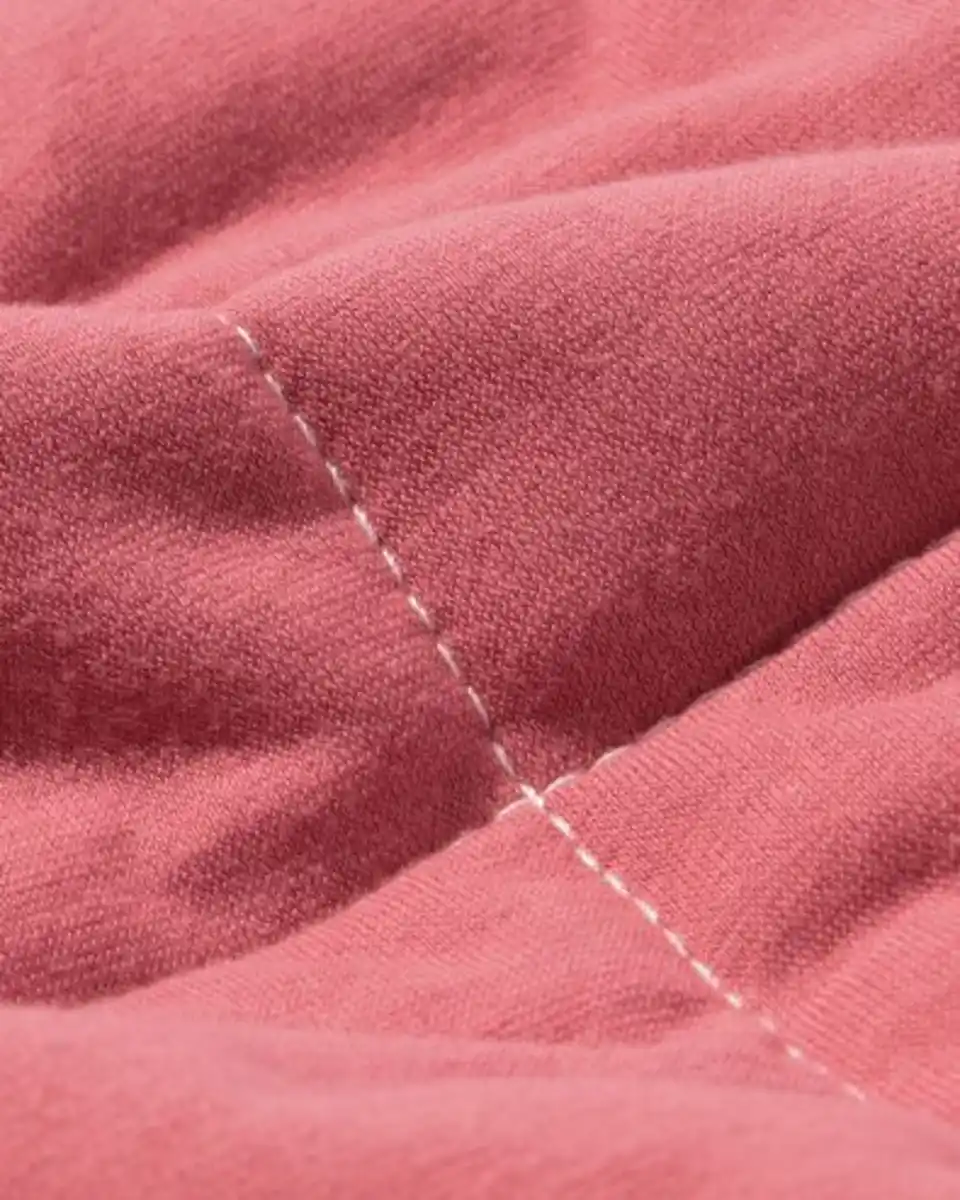 Bild 3 von Tagesdecke Jersey beige/rot kariert 260 x 235