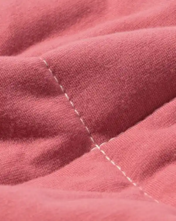 Bild 3 von Tagesdecke Jersey beige/rot kariert 260 x 235