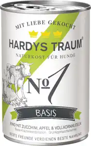 Hardys Traum Basis No1 Rind mit Zucchini, Apfel & Vollkornnudeln 400G