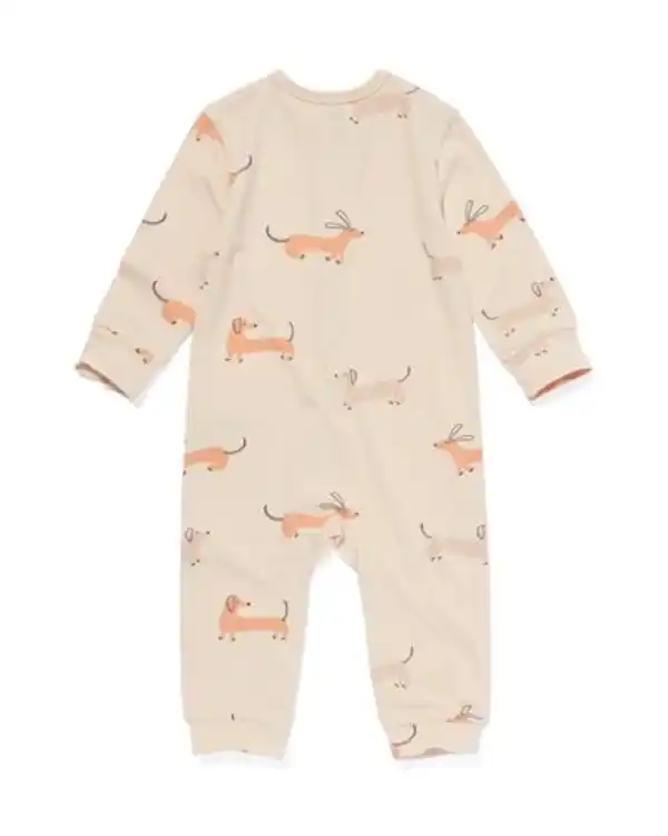 Bild 2 von babypyjama jumpsuit teckels beige